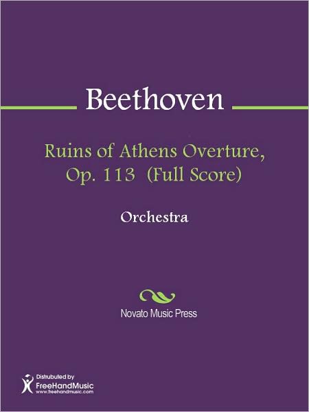 Ruins of Athens Overture, Op. 113 (Full Score)