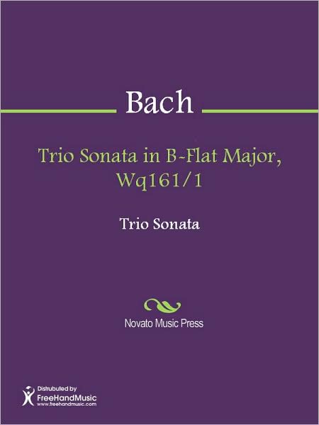 Trio Sonata in B-Flat Major, Wq161/1