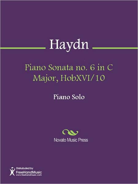 Piano Sonata no. 6 in C Major, HobXVI/10