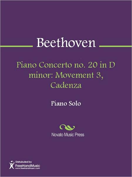 Piano Concerto no. 20 in D minor: Movement 3, Cadenza