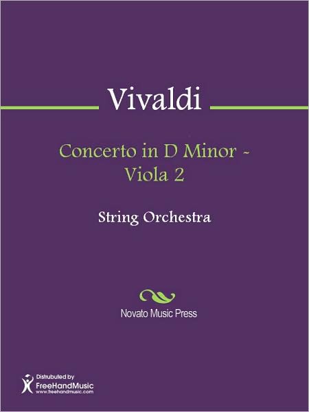 Concerto in D Minor - Viola 2