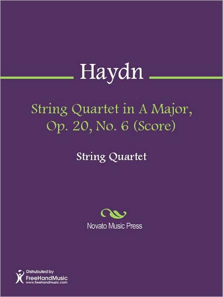 String Quartet in A Major, Op. 20, No. 6 (Score)