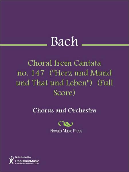 Choral from Cantata no. 147 ("Herz und Mund und That und Leben") (Full Score)