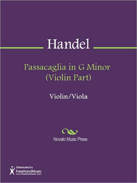 Passacaglia in G Minor (Violin Part)