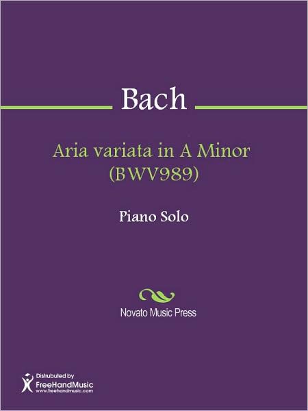 Aria variata in A Minor (BWV989)
