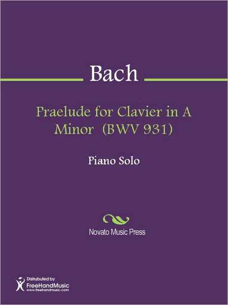 Praelude for Clavier in A Minor (BWV 931)