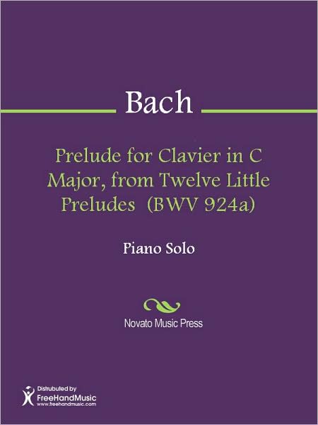 Prelude for Clavier in C Major, from Twelve Little Preludes (BWV 924a)