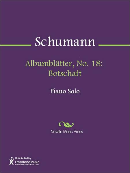 Albumblatter, No. 18: Botschaft
