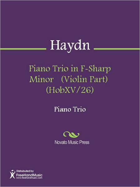 Piano Trio in F-Sharp Minor (Violin Part) (HobXV/26)