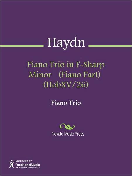 Piano Trio in F-Sharp Minor (Piano Part) (HobXV/26)