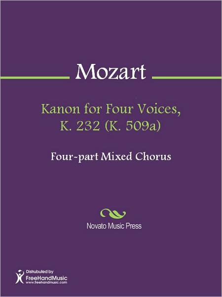 Kanon for Four Voices, K. 232 (K. 509a)