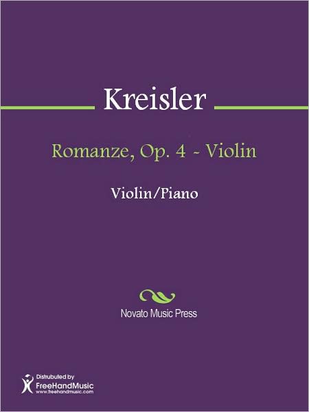 Romanze, Op. 4 - Violin