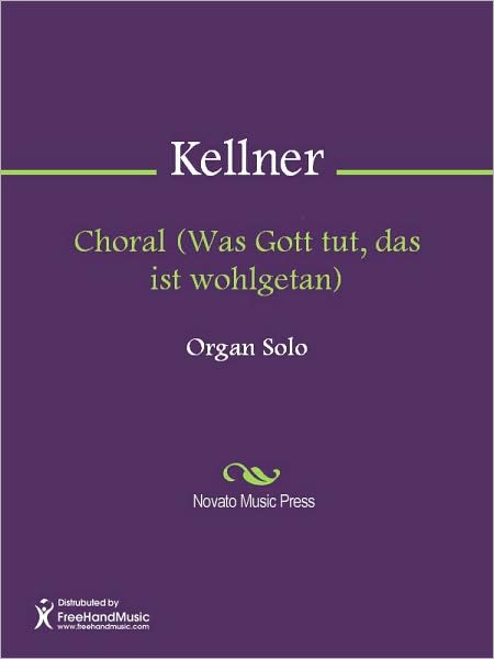 Choral (Was Gott tut, das ist wohlgetan)