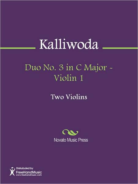 Duo No. 3 in C Major - Violin 1