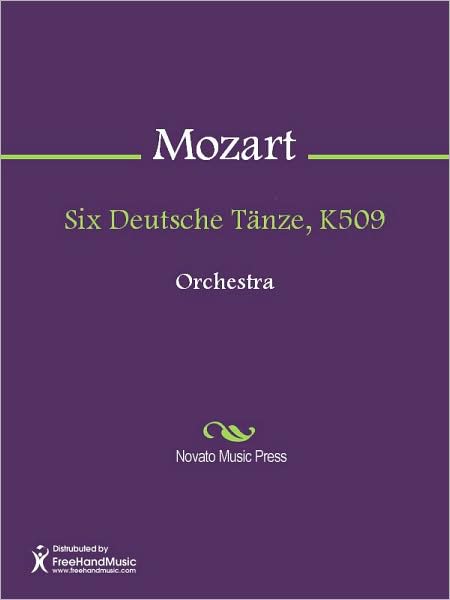 Six Deutsche Tanze, K509