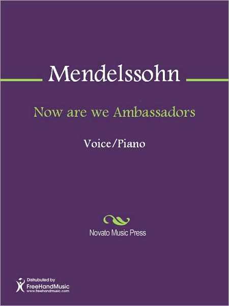 Now are we Ambassadors