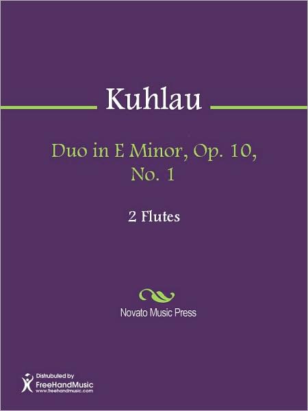 Duo in E Minor, Op. 10, No. 1