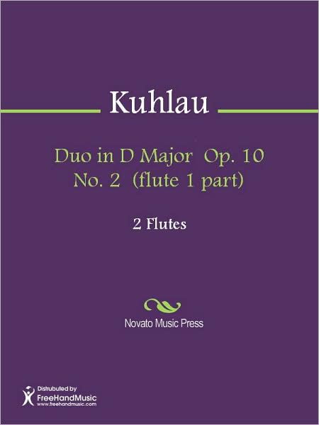 Duo in D Major Op. 10 No. 2 (flute 1 part)