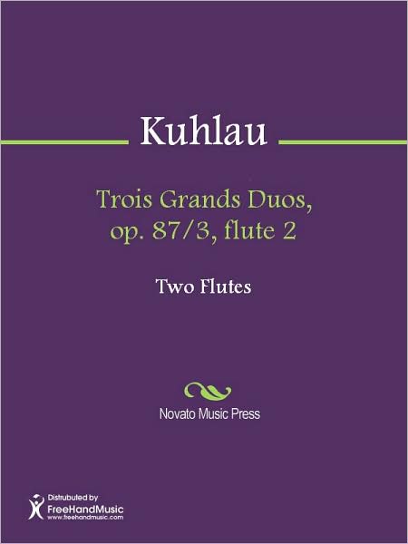 Trois Grands Duos, op. 87/3, flute 2