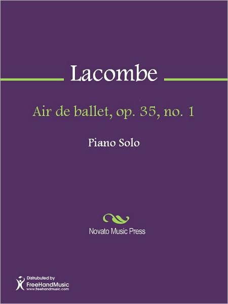 Air de ballet, op. 35, no. 1