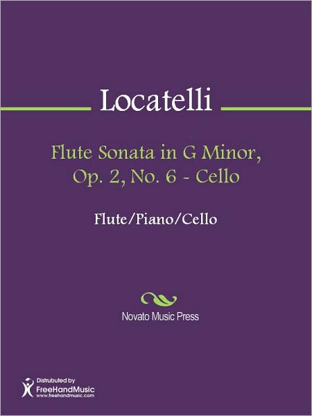 Flute Sonata in G Minor, Op. 2, No. 6 - Cello