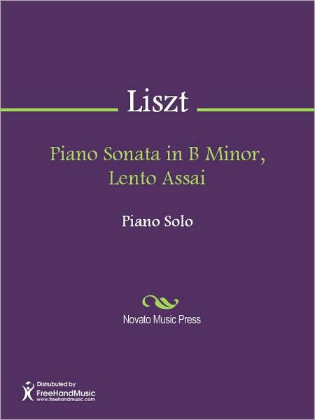 Piano Sonata in B Minor, Lento Assai