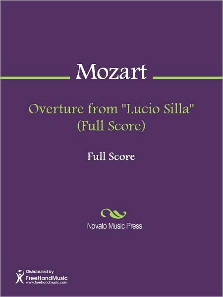 Overture from "Lucio Silla" (Full Score)
