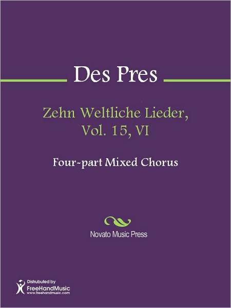 Zehn Weltliche Lieder, Vol. 15, VI