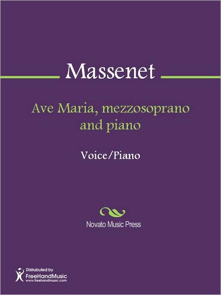 Ave Maria, mezzosoprano and piano