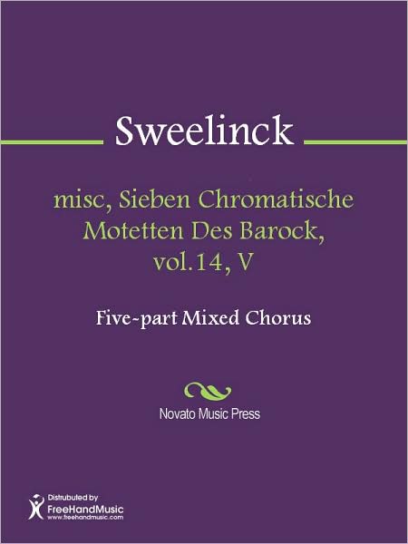 misc, Sieben Chromatische Motetten Des Barock, vol.14, V