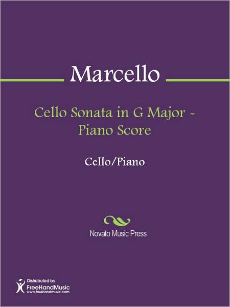 Cello Sonata in G Major - Piano Score