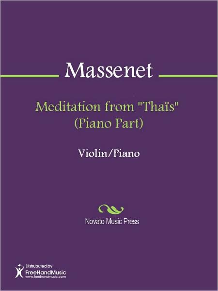 Meditation from "Thais" (Piano Part)