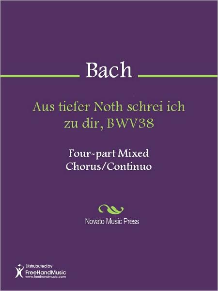 Aus tiefer Noth schrei ich zu dir, BWV38