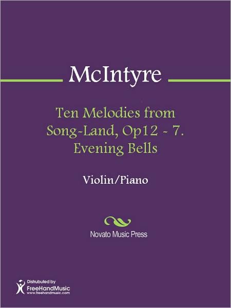 Ten Melodies from Song-Land, Op12 - 7. Evening Bells