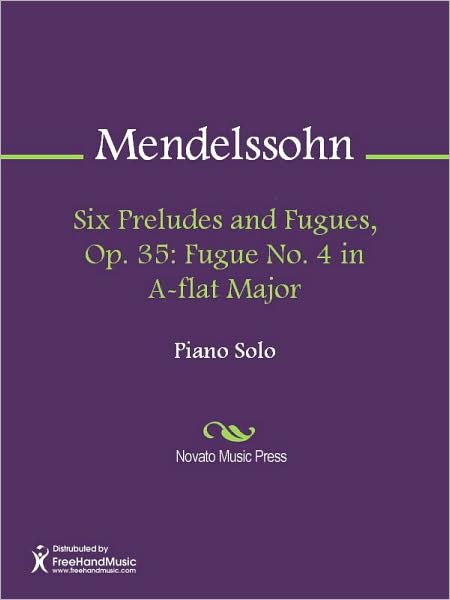 Six Preludes and Fugues, Op. 35: Fugue No. 4 in A-flat Major