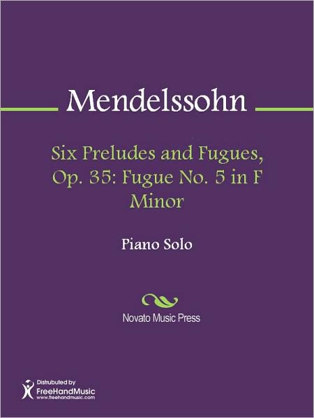 Six Preludes and Fugues, Op. 35: Fugue No. 5 in F Minor