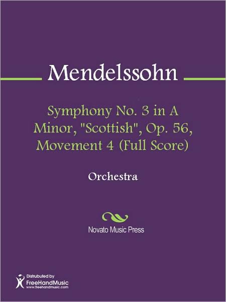 Symphony No. 3 in A Minor, "Scottish", Op. 56, Movement 4 (Full Score)