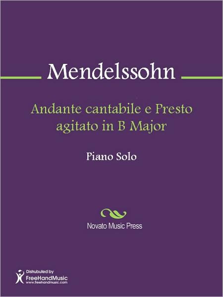 Andante cantabile e Presto agitato in B Major