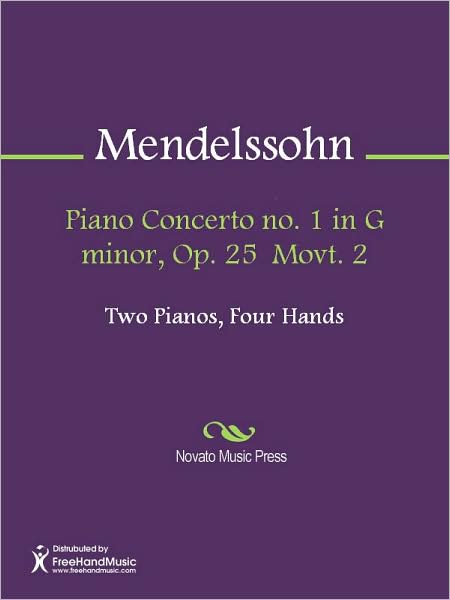 Piano Concerto no. 1 in G minor, Op. 25 Movt. 2