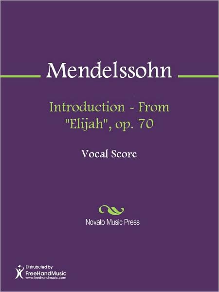 Introduction - From "Elijah", op. 70