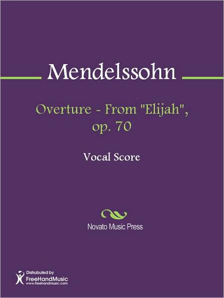 Overture - From "Elijah", op. 70