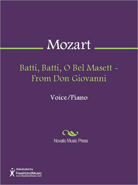 Batti, Batti, O Bel Masett - From Don Giovanni