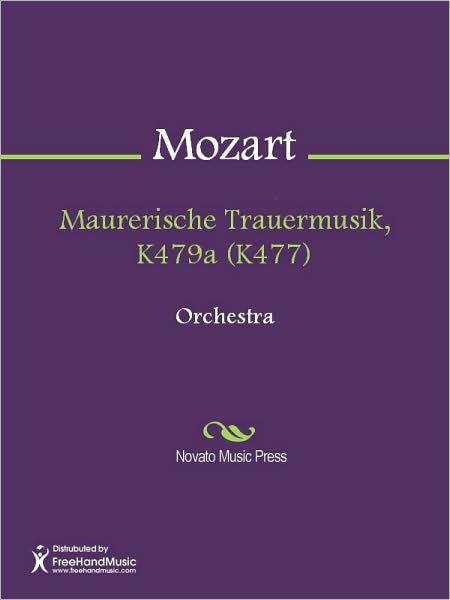 Maurerische Trauermusik, K479a (K477)