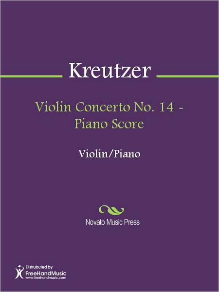 Violin Concerto No. 14 - Piano Score