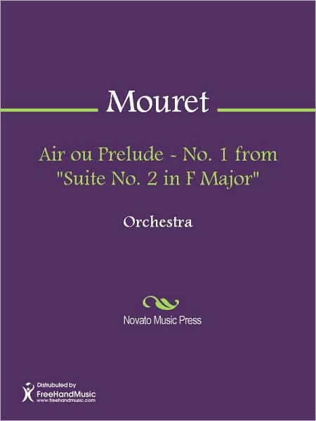 Air ou Prelude - No. 1 from "Suite No. 2 in F Major"
