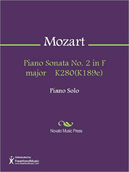 Piano Sonata No. 2 in F major K280(K189e)