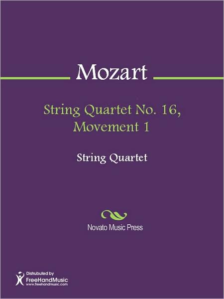 String Quartet No. 16, Movement 1