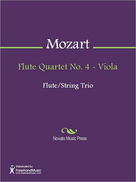 Flute Quartet No. 4 - Viola