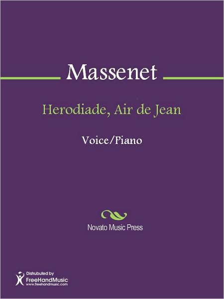 Herodiade, Air de Jean