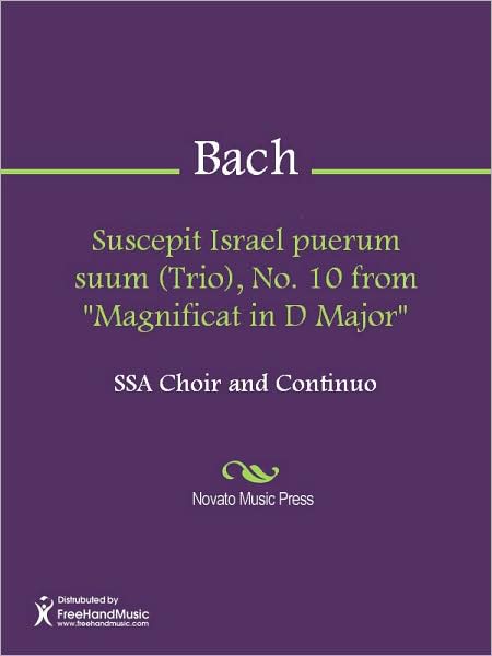 Suscepit Israel puerum suum (Trio), No. 10 from "Magnificat in D Major"